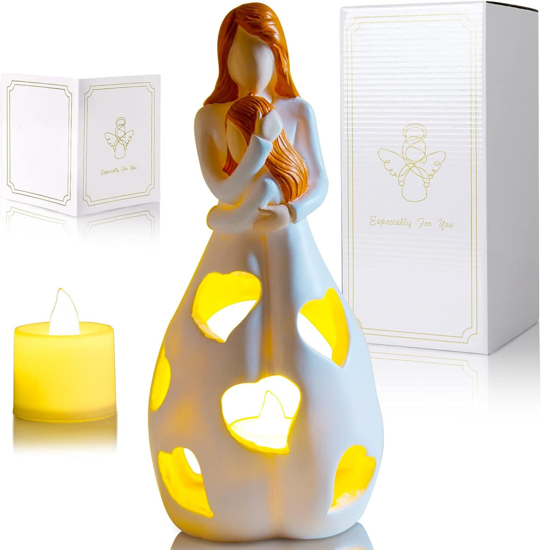 Lampe LED cœur romantique pour table, couleur beige, parfaite comme cadeau de décoration intérieure.