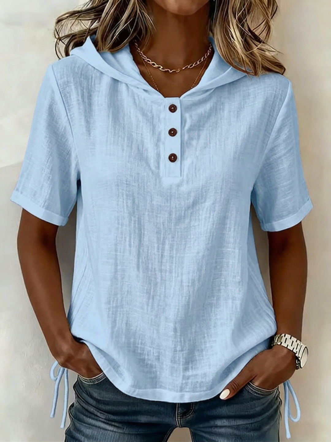 Top femme à capuche, style décontracté élégant, coupe ample et confortable, parfait pour le quotidien.