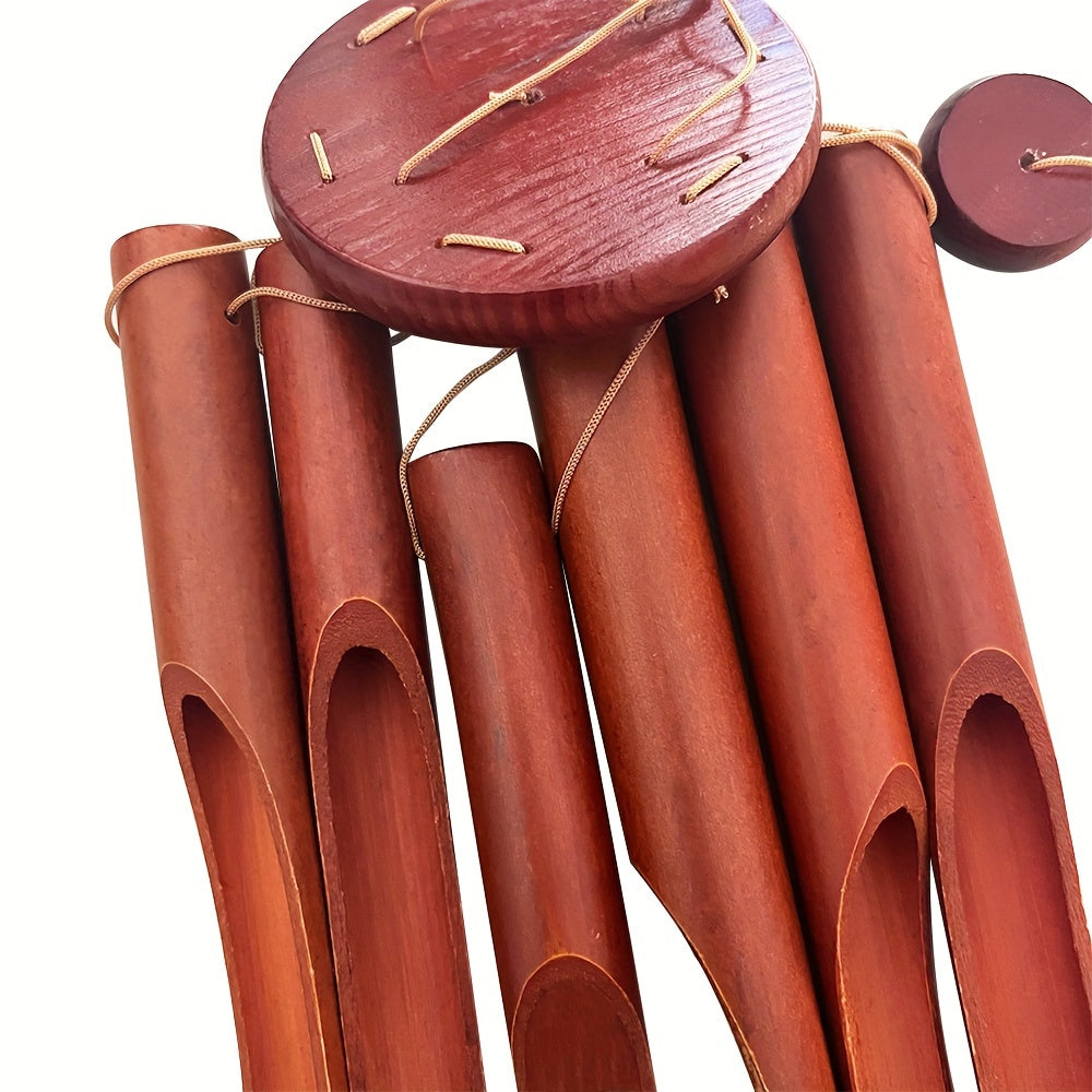Carillon en bambou fait main, design naturel et mélodies douces pour une touche zen unique.