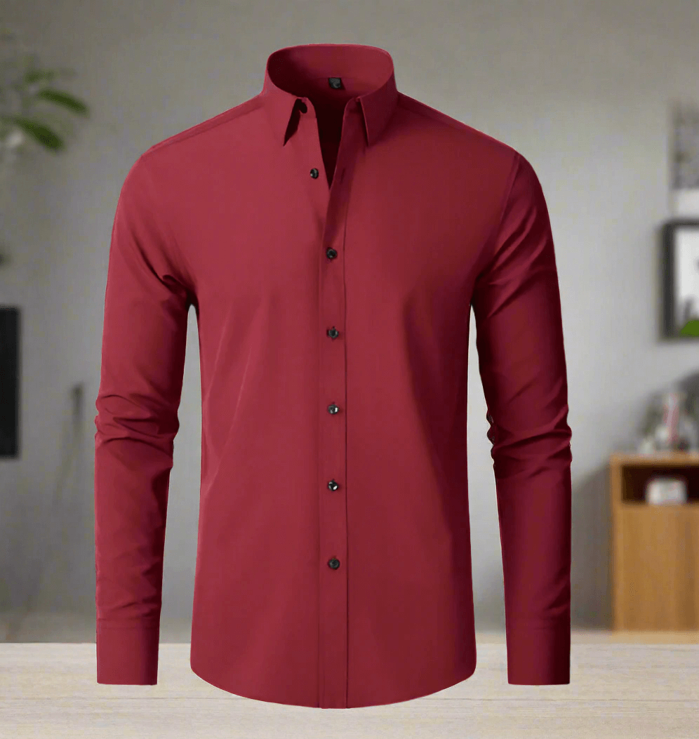 Herrskjorta - Slim Fit - Stretch - Långärmad