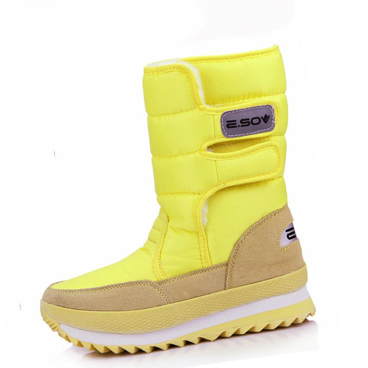 Bottes d'automne/hiver femme, imperméables, chaudes et antidérapantes, un choix fiable contre le froid et l'eau.