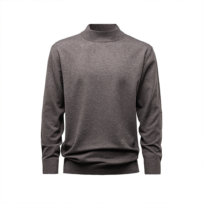 Pull col montant homme ultra confortable, coupe élégante, parfait pour les journées froides d'automne-hiver.