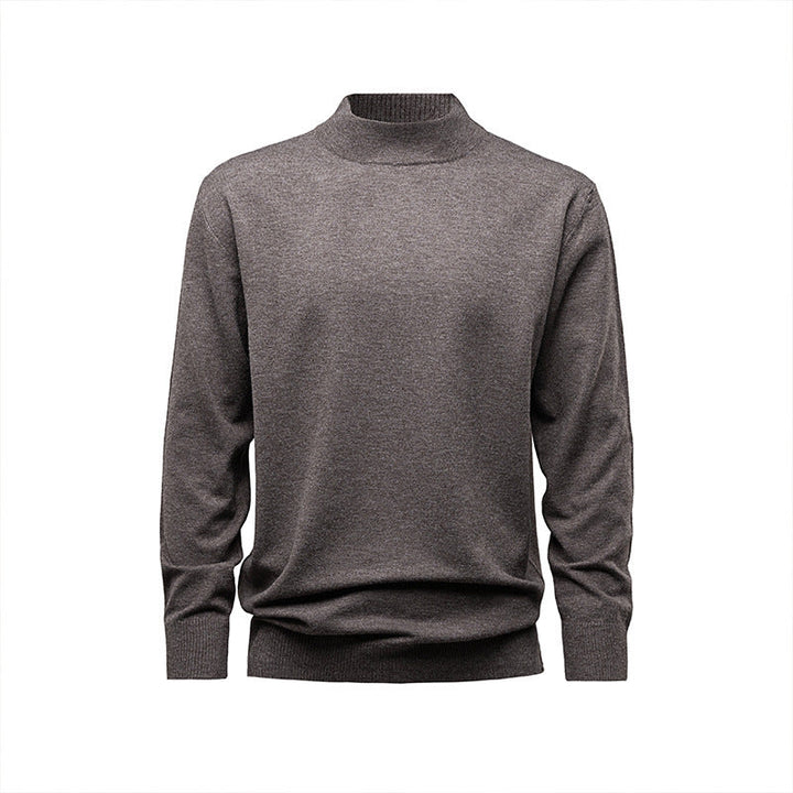 Pull col montant homme ultra confortable, coupe élégante, parfait pour les journées froides d'automne-hiver.