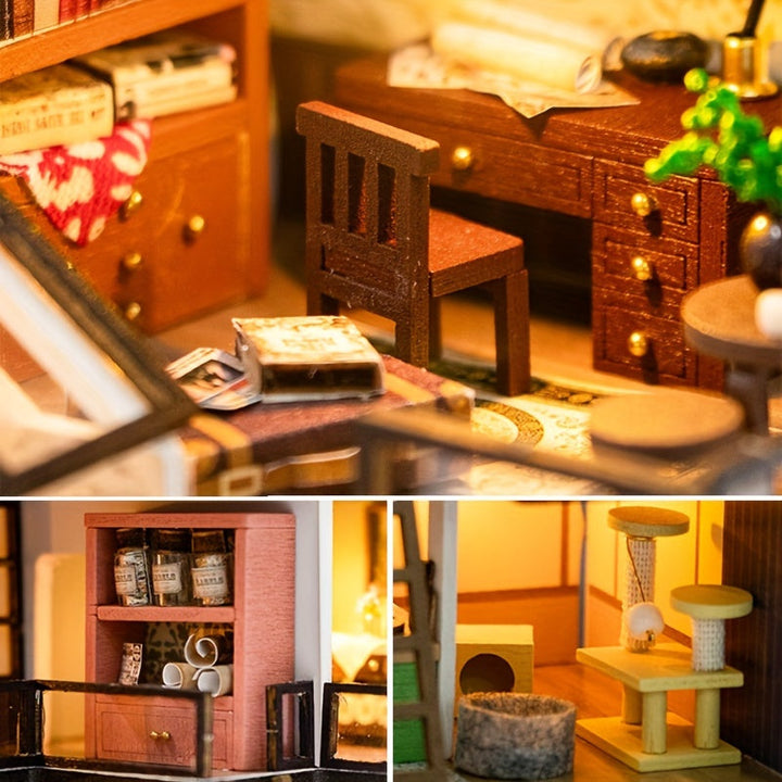 Kit "Lichtnest" maison miniature pour hobbyiste. Profitez d'un loisir créatif et d'une belle maquette lumineuse.