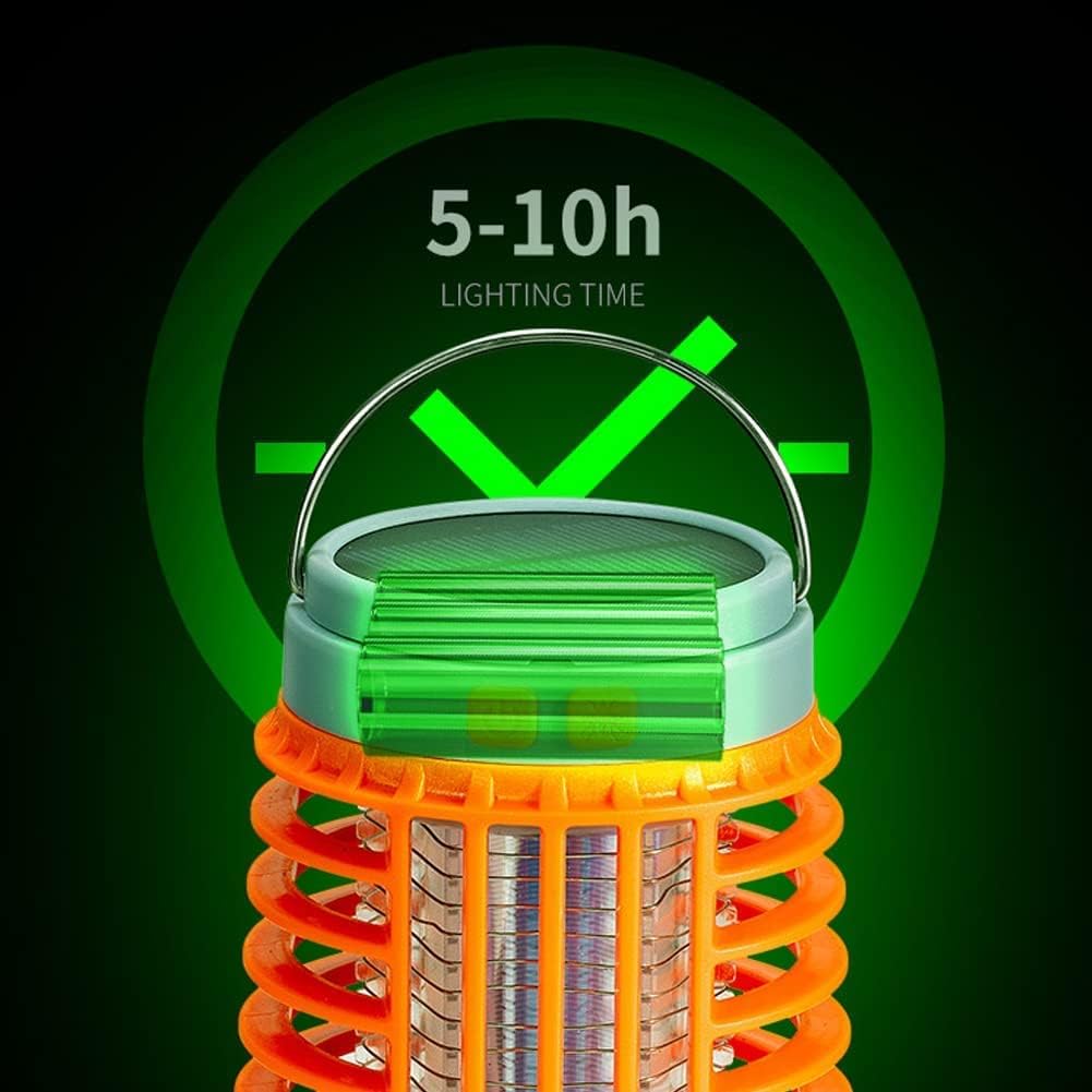 Piège à moustiques UV solaire portable, solution écologique pour exterminer les insectes en extérieur.