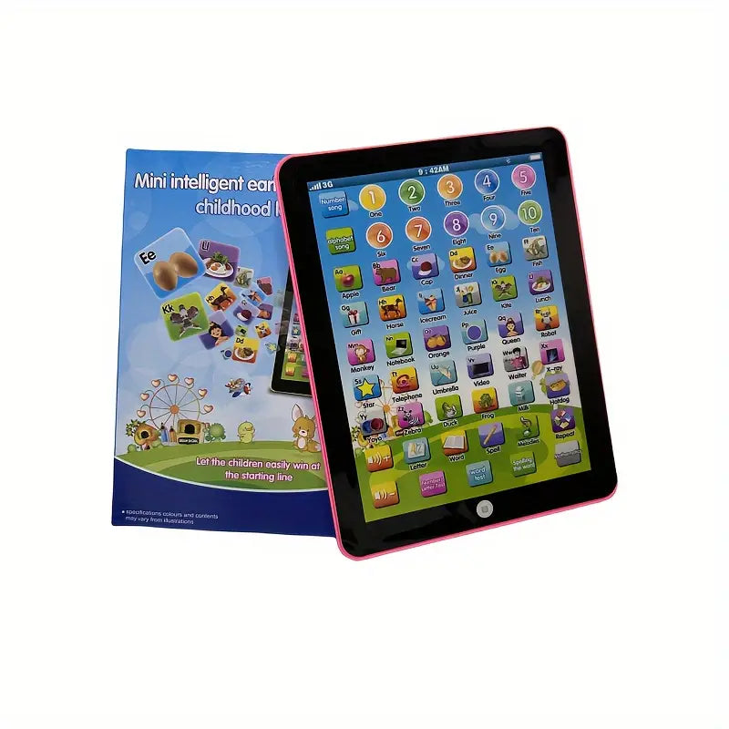 Tablette éducative interactive avec étui de protection, idéale pour les tout-petits. Jouet d'apprentissage sécurisé.