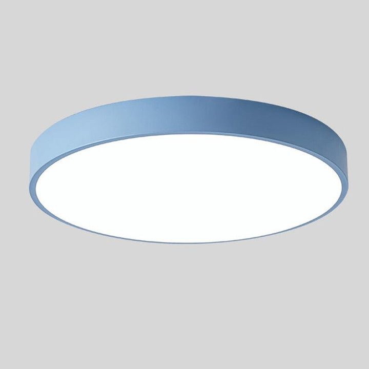 Applique plafond nordique en bois, forme Macaron. Touche scandinave pour votre intérieur.