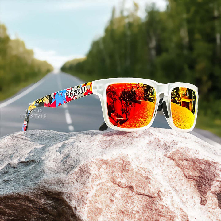 UrbanGuard: lunettes de soleil polarisées unisexe, anti-lumière bleue, UV400, idéales pour motard et usage urbain.