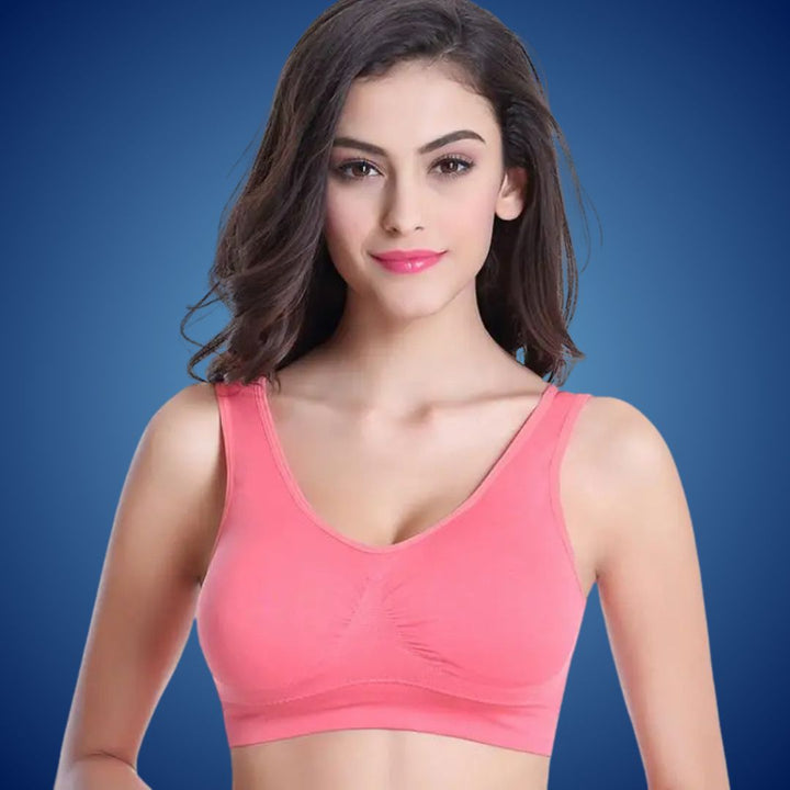 Soutien-gorge doux sans coutures, sensation seconde peau pour un confort quotidien inégalé. Maintien léger.