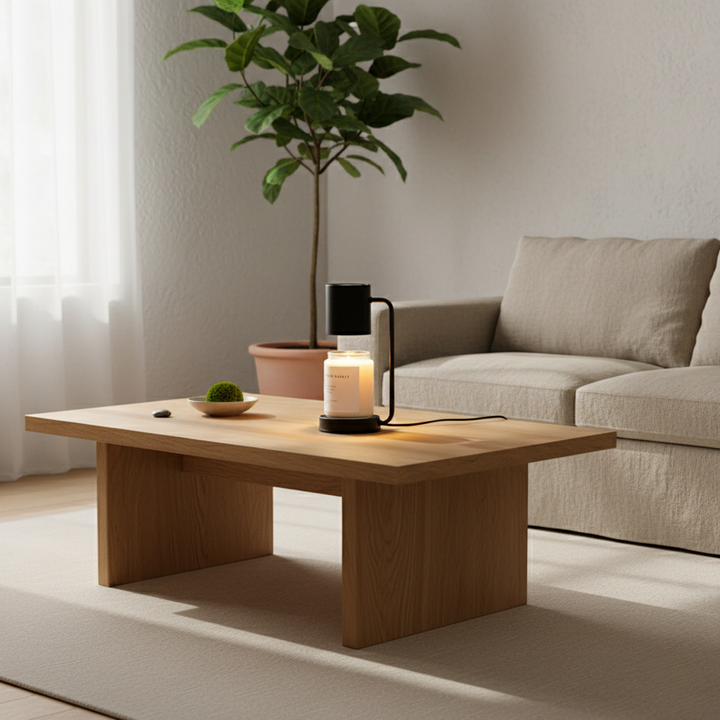 Lampe chauffe-cire avec éclairage LED, diffuseur de parfum pour créer une atmosphère cocooning et apaisante.