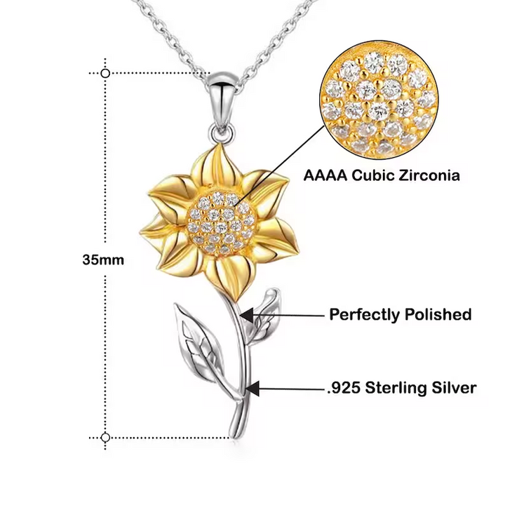 Cadeau unique : collier tournesol doré éclatant, pendentif femme élégant en plaqué or.