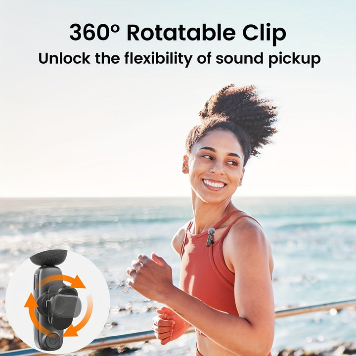 Microphone sans fil SoundClip : solution audio pro pour smartphones et tablettes.