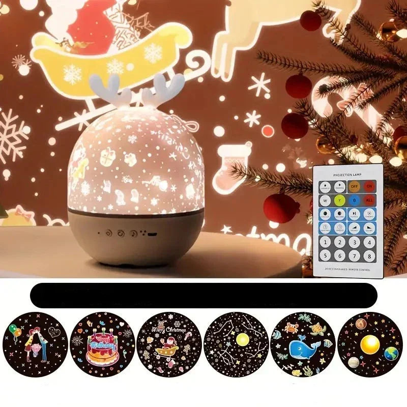 Projecteur d'étoiles magique Nox, transforme la chambre enfant en galaxie, pour des nuits calmes et rêves doux.