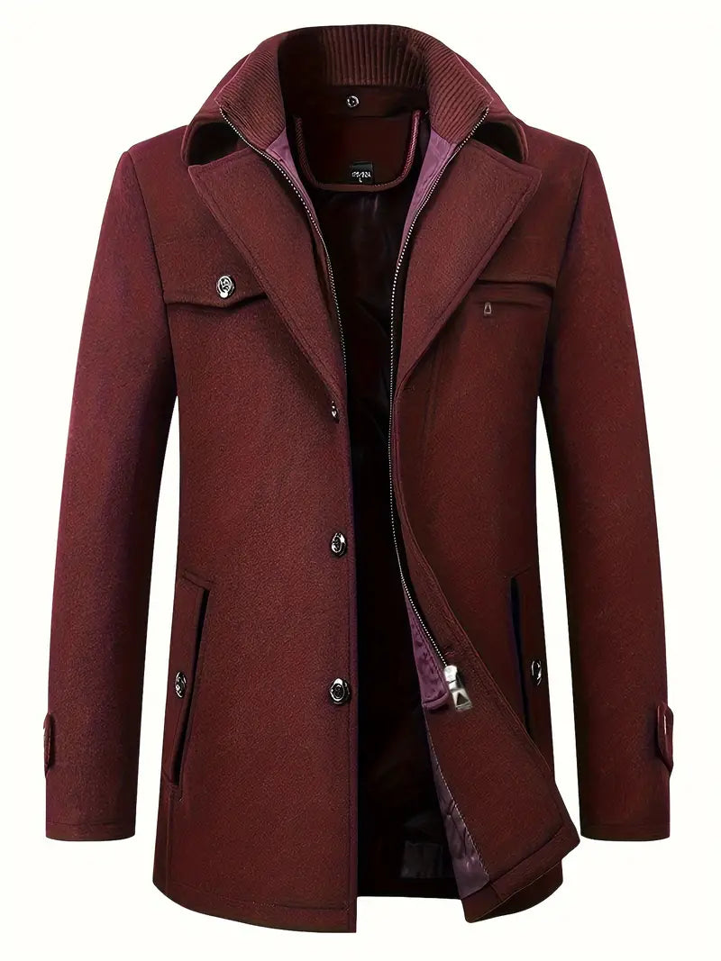 Manteau trench élégant homme, design classique et chic, un vêtement masculin intemporel par excellence.