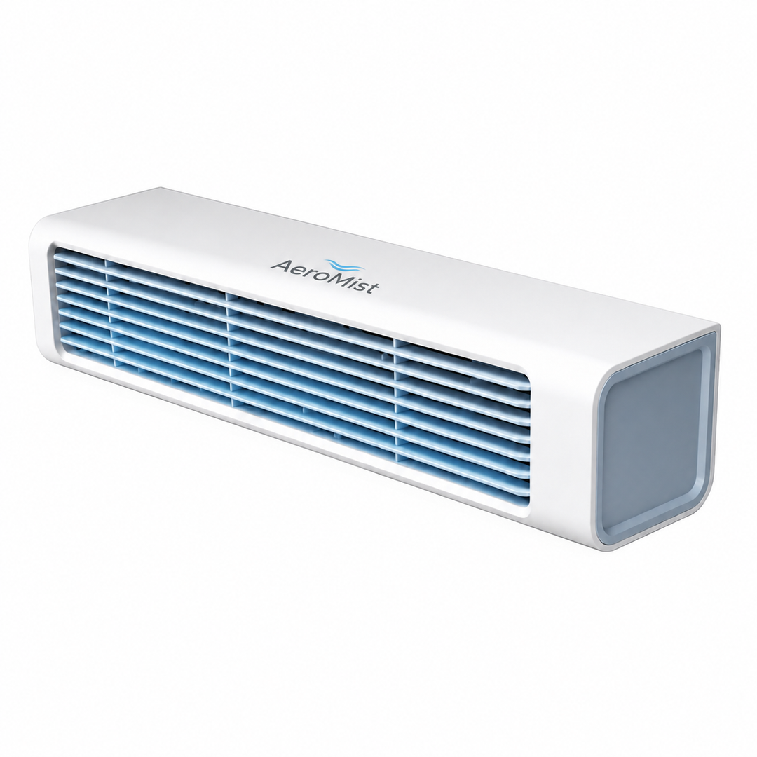 Rafraîchisseur d'air portable USB-C avec télécommande. Ventilateur compact et silencieux pour bureau/maison, idéal été.