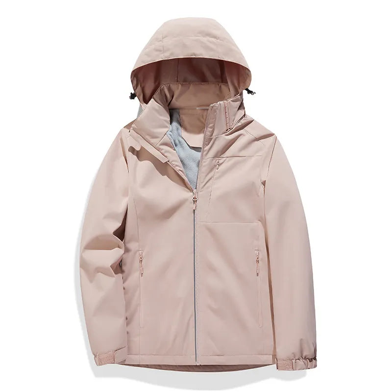 Veste imperméable femme confortable, parfaite pour printemps, automne et hiver. Protection pluie et vent assurée.