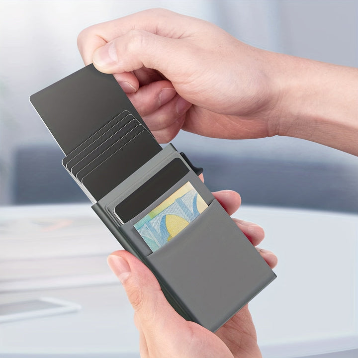Porte-cartes sécurisé RFID pour hommes, blocage ultime. Protège contre le vol de données bancaires.