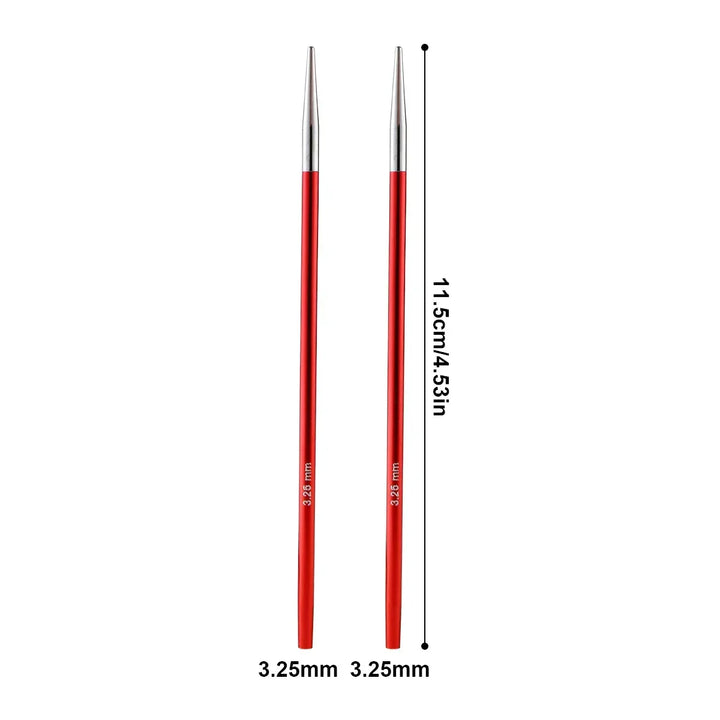 Aiguilles circulaires, flexibles et interchangeables, indispensables pour le tricot.