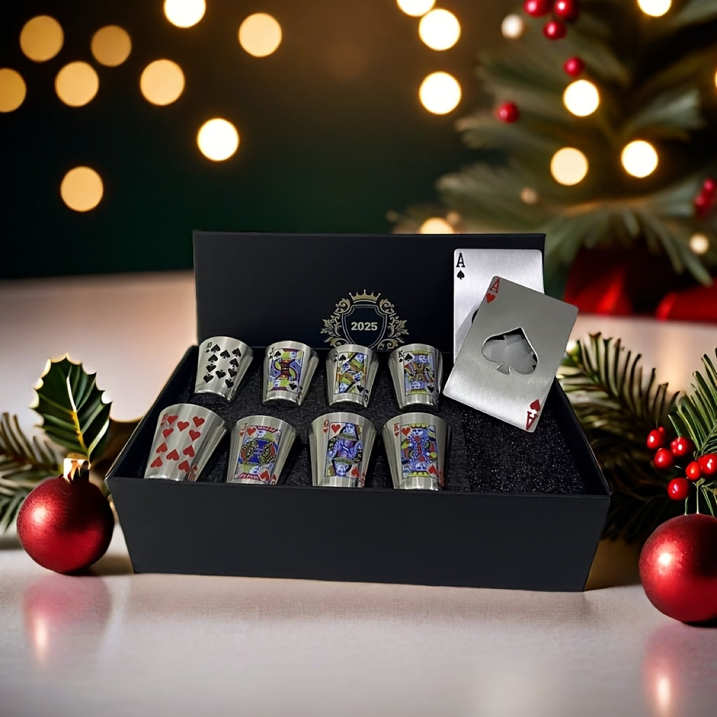 Coffret cadeau premium: verres à whisky et tire-bouchons inox pour soirée ou fête. Élégance assurée.