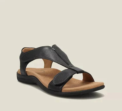 Sandales femme confortables à brides ajustables, idéales pour l'été et la marche décontractée.