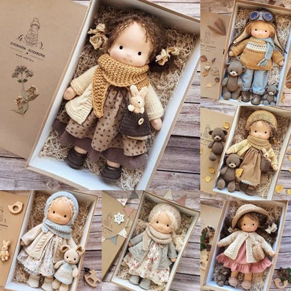 Marionnette pédagogique en coton pour l'éveil et la créativité des enfants.