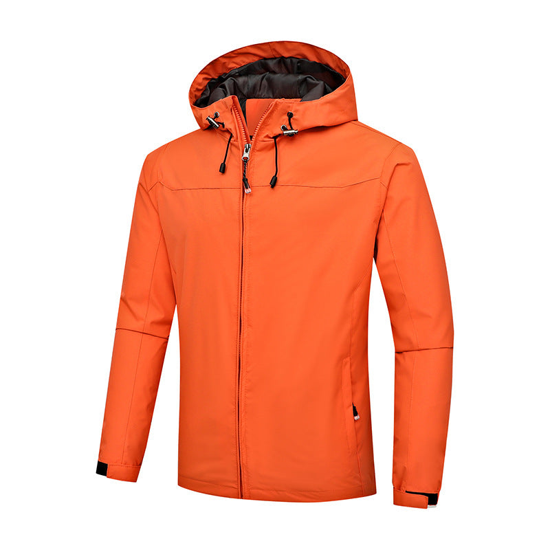 Manteau homme polyvalent imperméable et coupe-vent à capuche. Parfait pour ville, nature, loisirs.