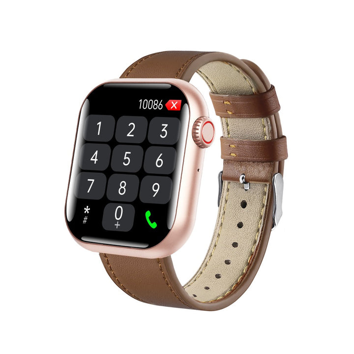 Smartwatch unisexe: surveillance glycémie, tension artérielle, fréquence cardiaque, SpO2, sommeil.