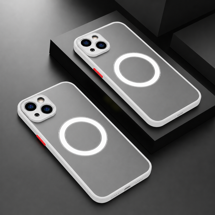 Coque TitanShield MagSafe pour iPhone. Protection antichoc robuste et stylée, compatible multi-modèles.
