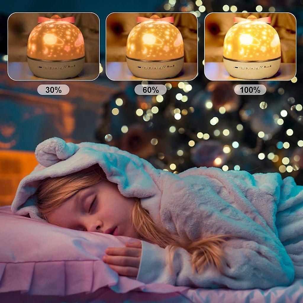 Projecteur d'étoiles Nox rechargeable USB, lampe enfant pratique pour une décoration de chambre étoilée.