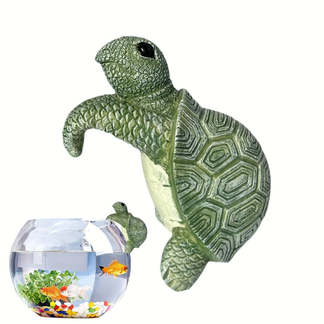 Accrochez ce planteur tortue suspendu pour une décoration murale de jardin ou d'intérieur unique et amusante.