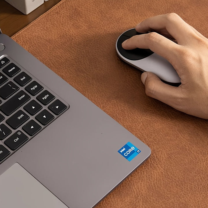 Tapis de bureau DUALMAT élégant en cuir PU pour une protection moderne et durable de votre espace de travail.