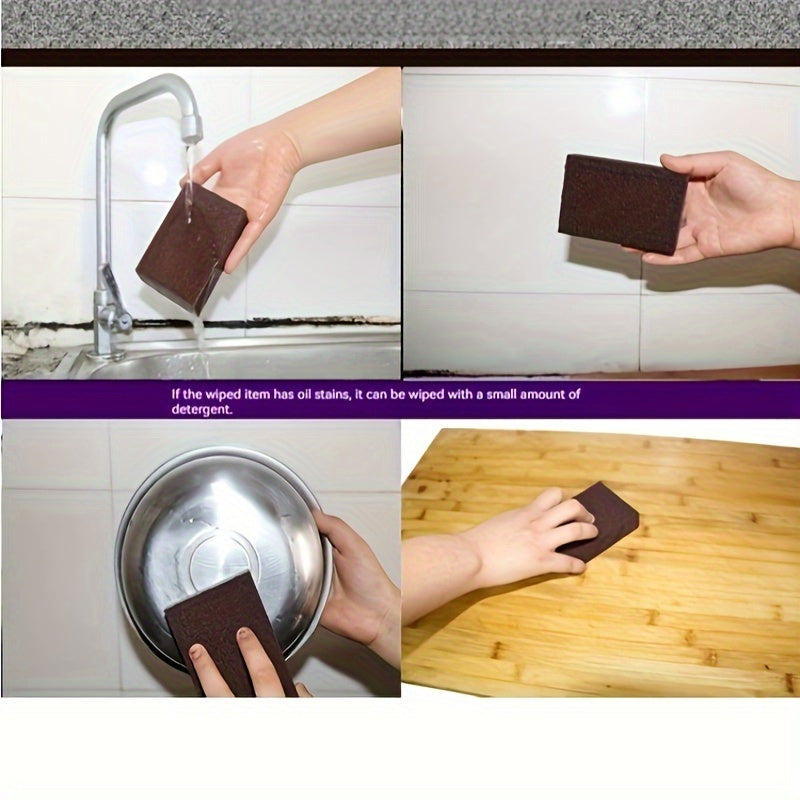 Éponge PUREBRITE diamant polyvalente pour nettoyage cuisine, casseroles, ustensiles, graisse et taches tenaces.