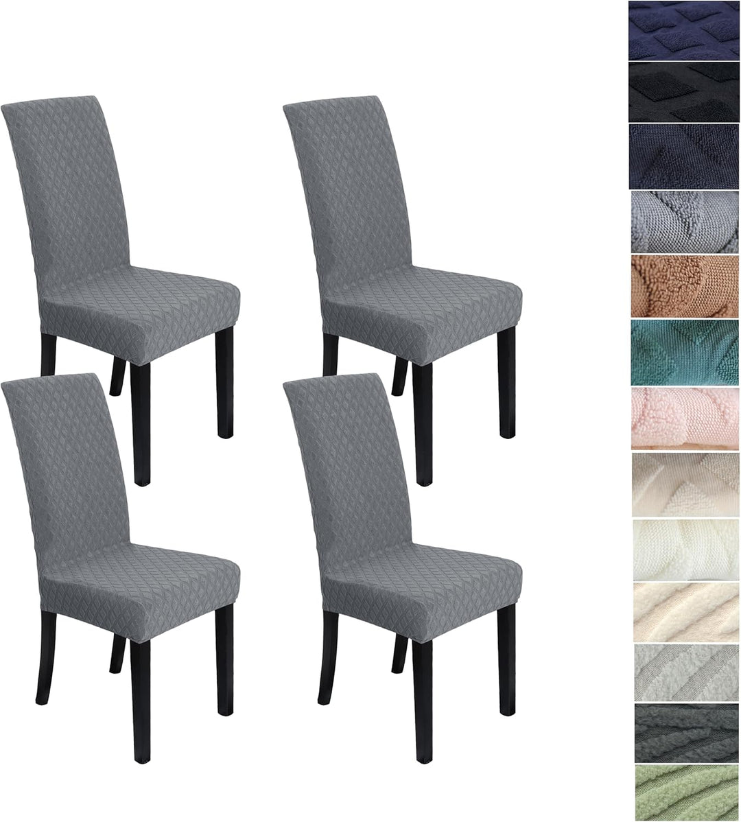 Housses extensibles pour chaises de salle à manger, lot complet. Protection élégante et entretien facile.