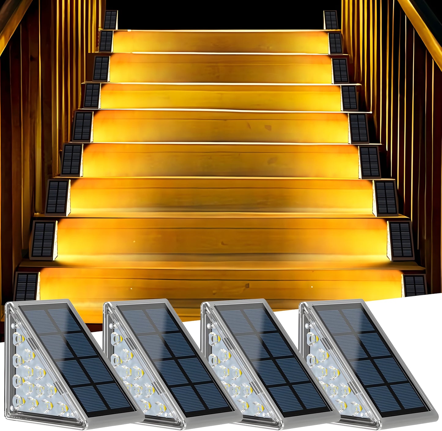 ILUMINA TUS ESCALERAS CON LUCES SOLARES LED