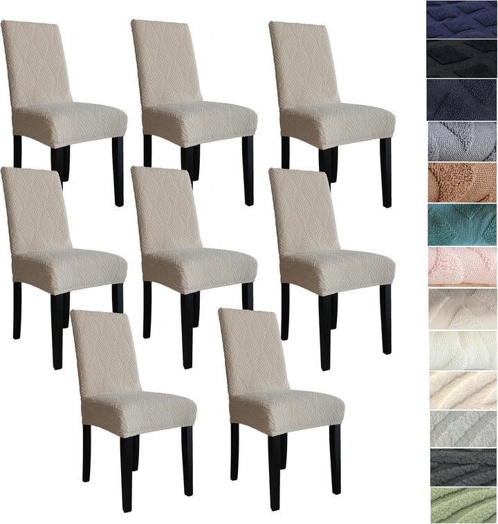Lot complet de housses de chaise extensibles, polyester. Idéal pour une protection longue durée.