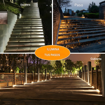 ILUMINA TUS ESCALERAS CON LUCES SOLARES LED