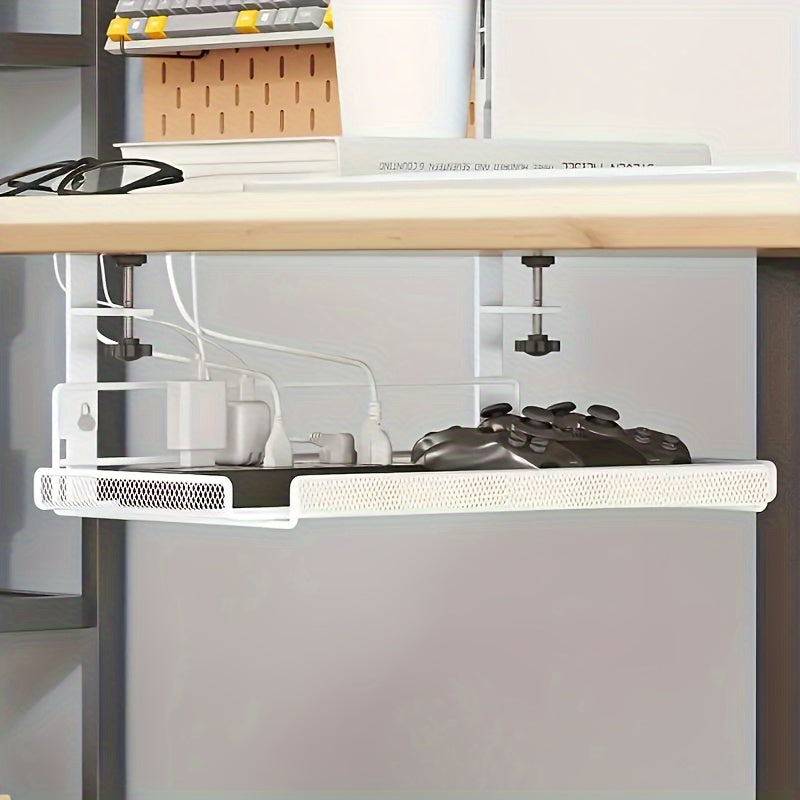 Étagère de bureau modulaire et réglable, optimise l'espace, pour fournitures et livres, un vrai gain de place.