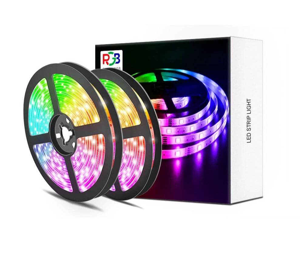 10m LED-Ljusremsa - RGB, Dimbar, Appstyrning