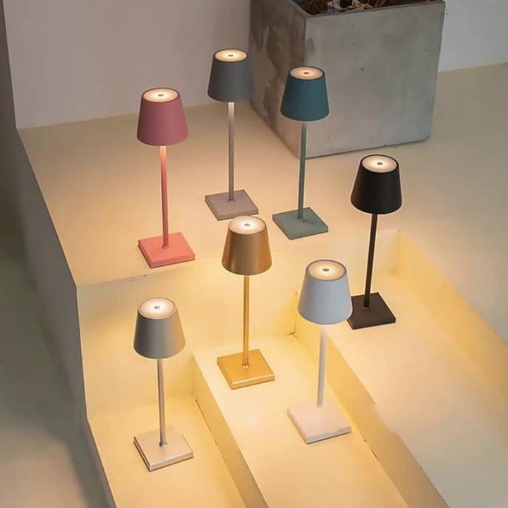 Éclairage de table LED sans fil, contrôle vocal, style moderne, parfait pour créer une ambiance.