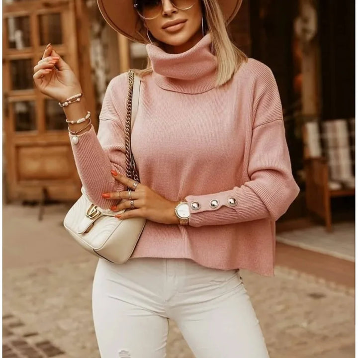 Pull femme hiver mode, chaud et confortable, un essentiel tricot décontracté pour votre garde-robe.