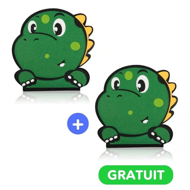 Planche d'activités Montessori Dino, un jouet essentiel pour l'éveil et le développement global de l'enfant.
