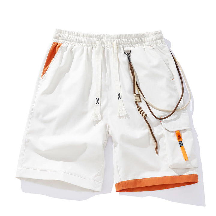 Short homme été, vêtement sportif décontracté avec poche cargo latérale. Confort et style pour activités.