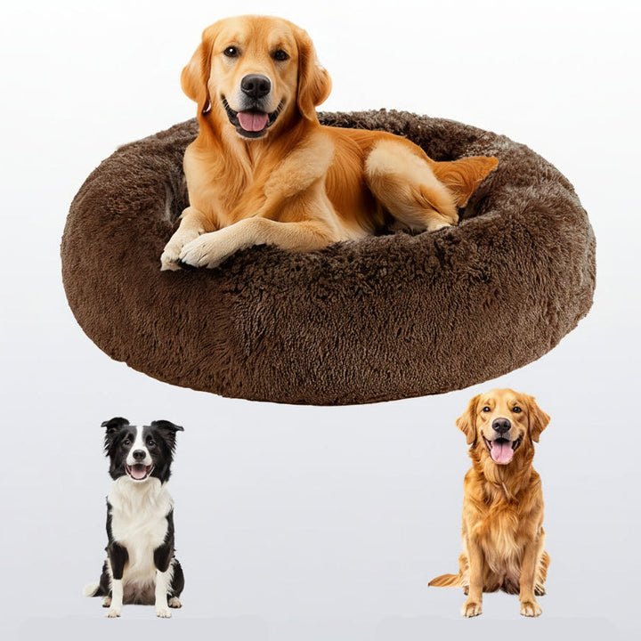 Lit cosy pour petit chien ou chaton, en fausse fourrure douce et lavable, anti-anxiété.
