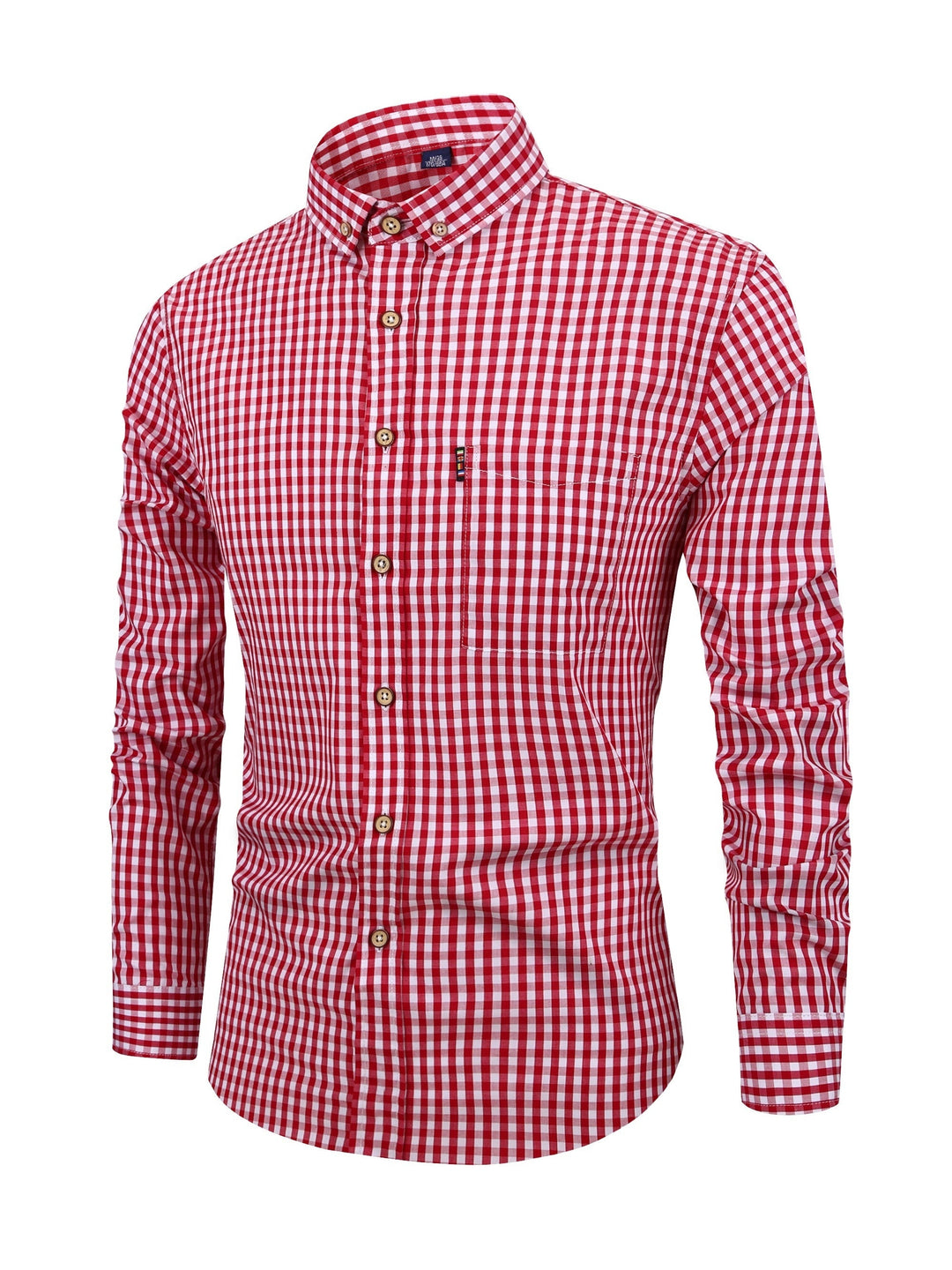 Chemise à carreaux pour hommes, style décontracté et élégant, idéale pour l'automne-hiver avec confort.