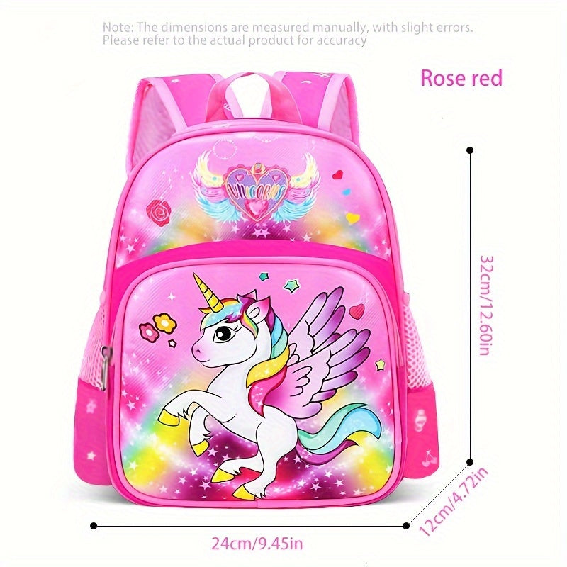 Sac à dos scolaire licorne pour filles, accompagne les rêves et aventures quotidiennes à l'école.