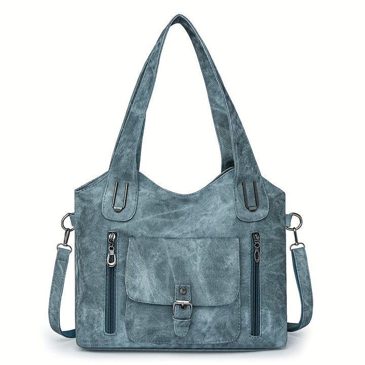 Sac rétro Marivelle en cuir vegan. Un sac à main vintage pour femmes, à la fois tendance et durable.