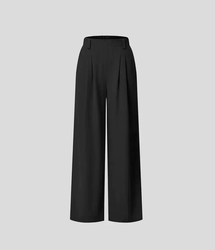 Pantalon large confortable, coupe fluide élégante pour femme. Un indispensable mode décontractée chic et moderne.
