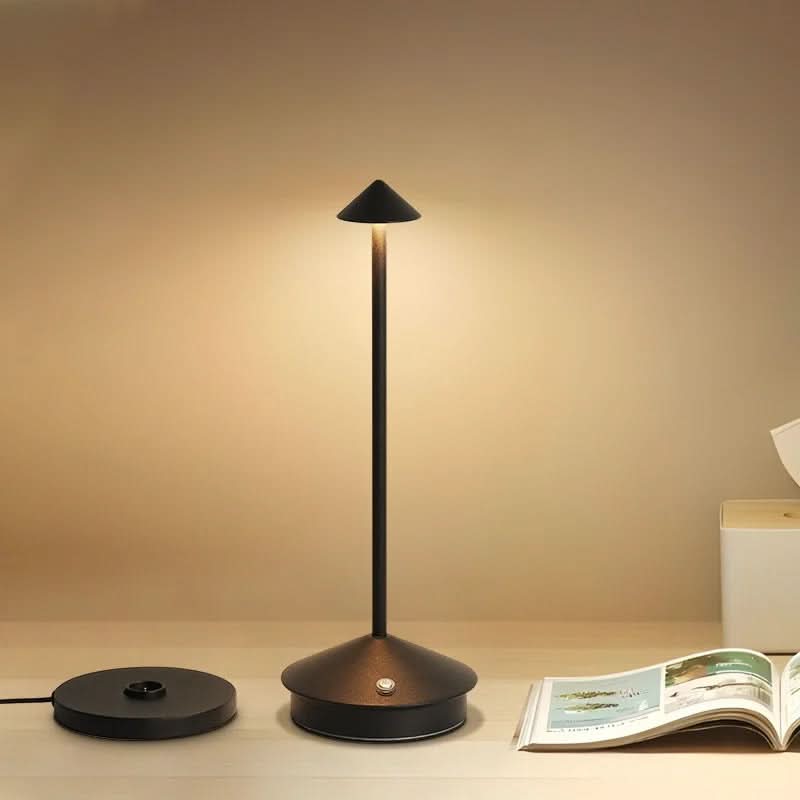 Lampe LED Spikelight portable dimmable, sans fil pour éclairage intérieur, extérieur, jardin, aluminium.