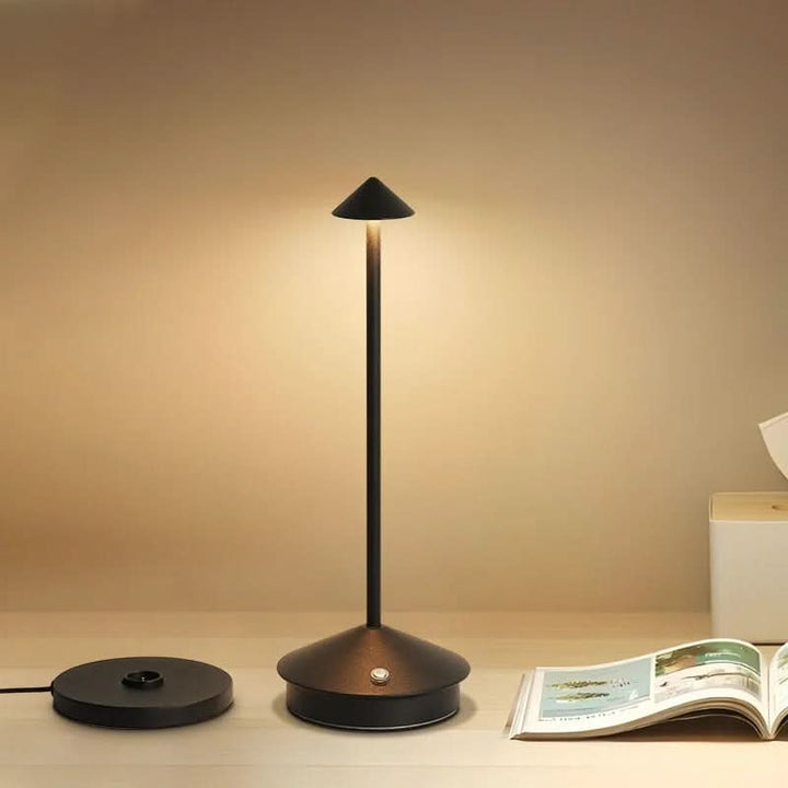 Lampe LED Spikelight portable dimmable, sans fil pour éclairage intérieur, extérieur, jardin, aluminium.