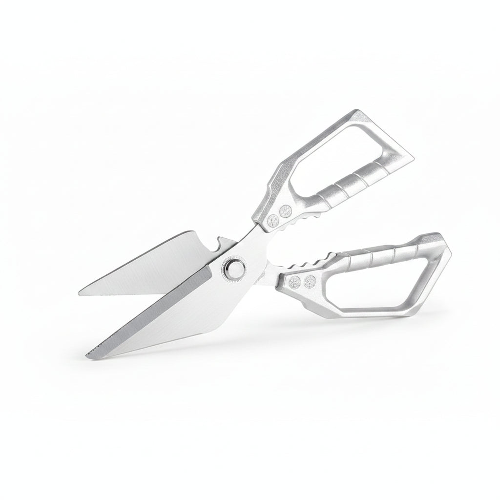 Outil de découpe en acier inox, parfait pour cuisine maison ou professionnelle, tranchage.